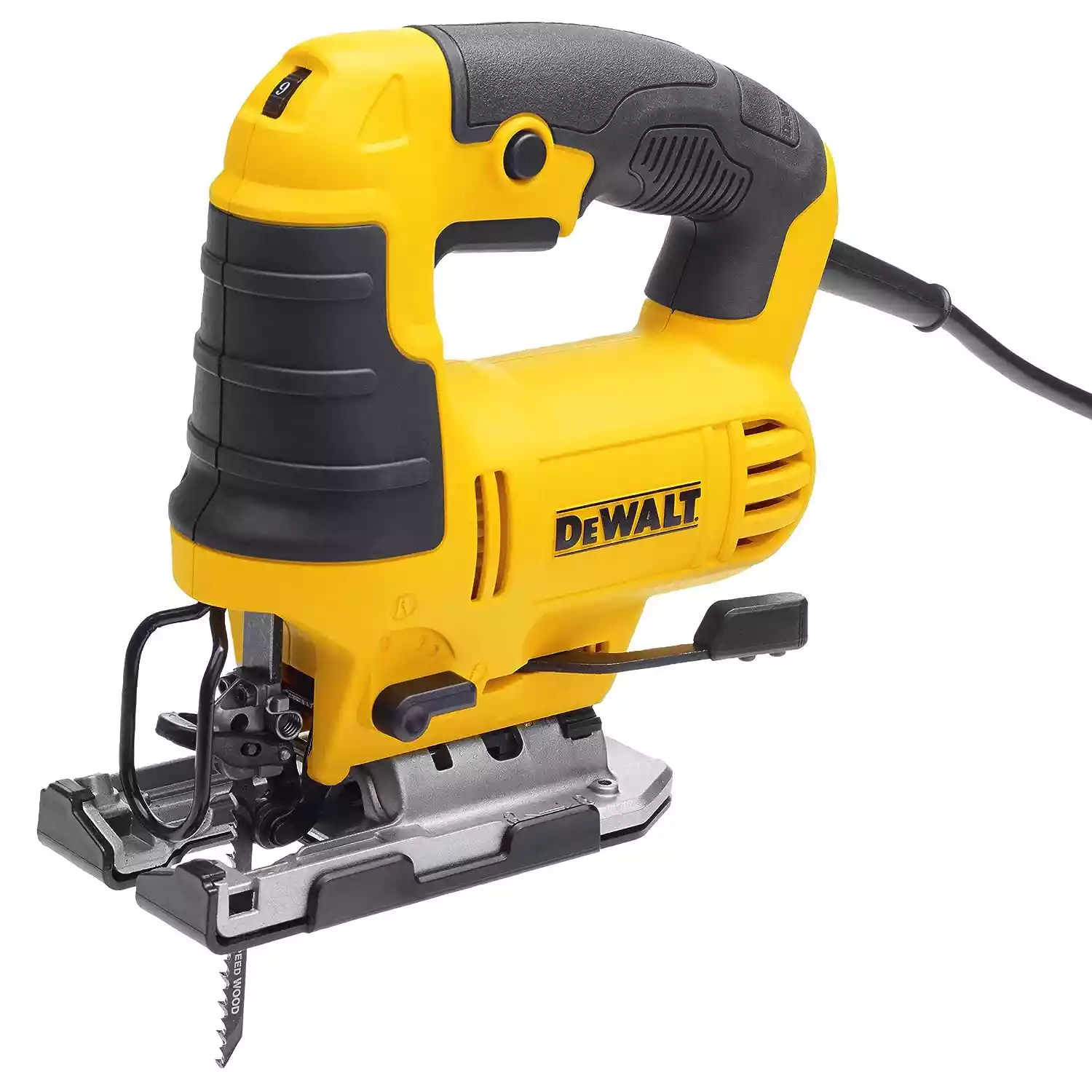 45 DEWALT DWE349-IN Jigsaw For Cutting Wood Metal and Plastic 650Watt with 6 Variable Speed, 2 Year Warranty - Image 1