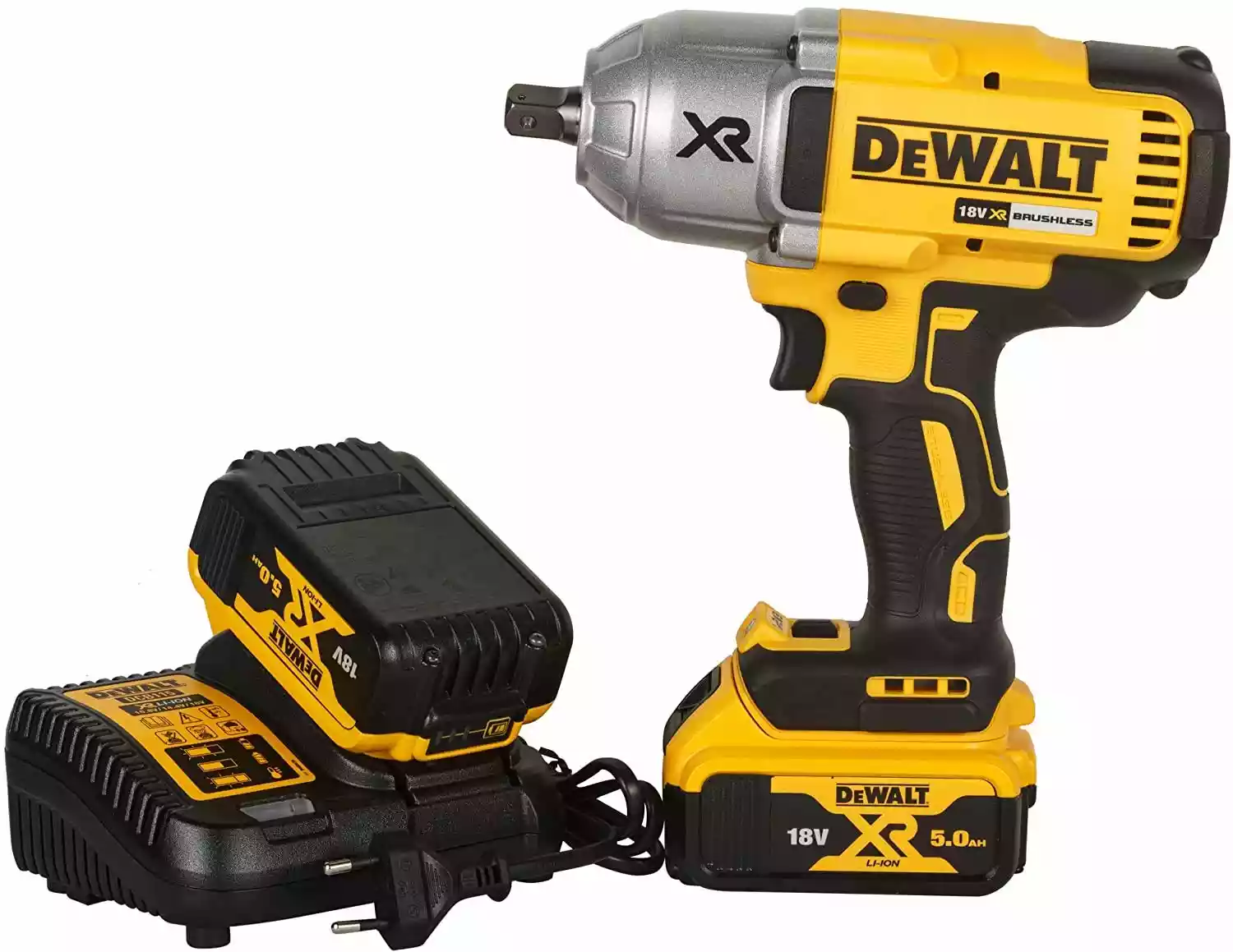 77 DEWALT DCF899P2-QW 18V,13mm XR Li-ion Cordless High Torque Impact Wrench with Brushless motor and 2x5.0Ah Batteries included - Image 1