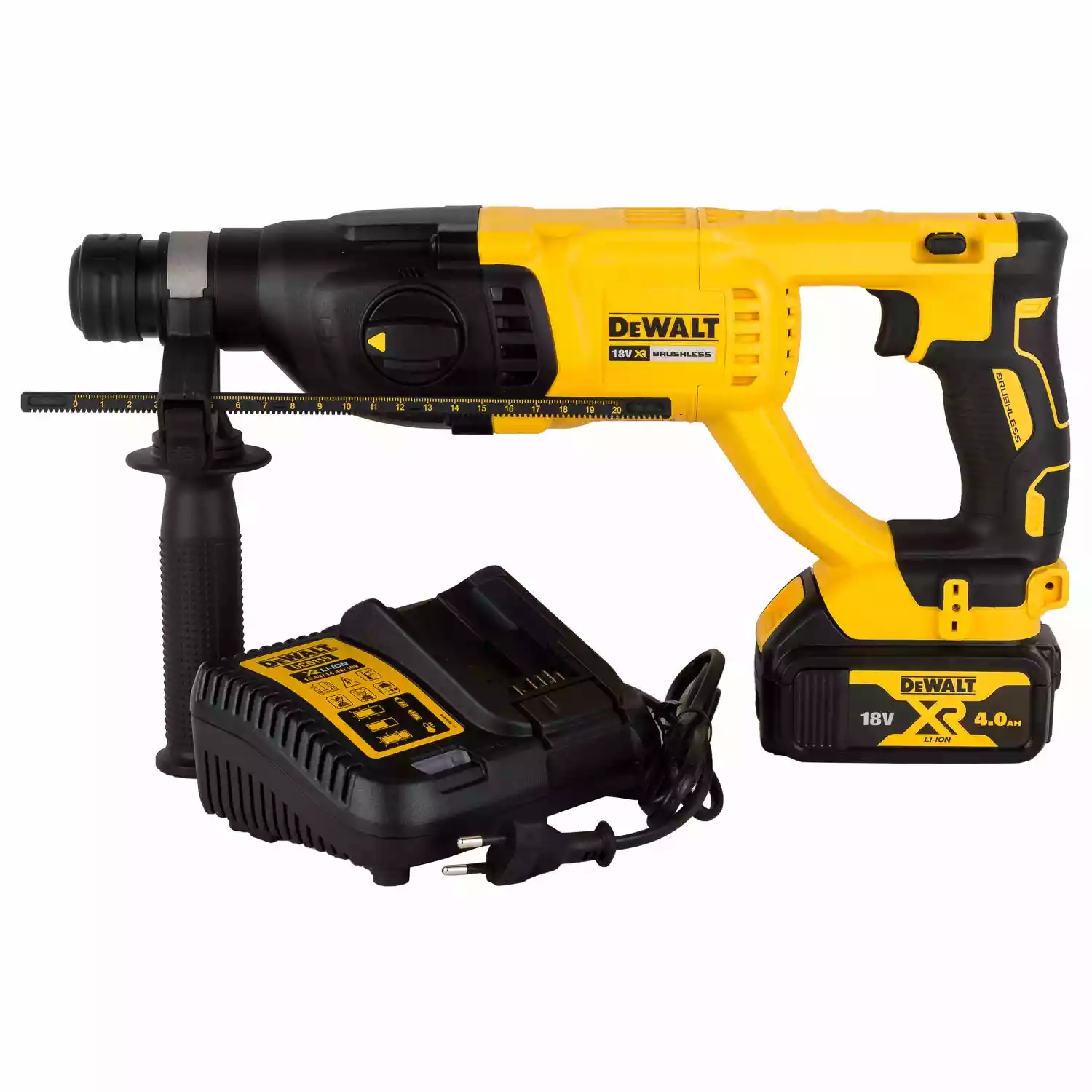 81 DEWALT DCH133M1 18V Li-ion 26mm SDS-Plus 3-Mode 2Kg Cordless Hammer with Brushless Motor and 1x4.0Ah Battery - Image 1